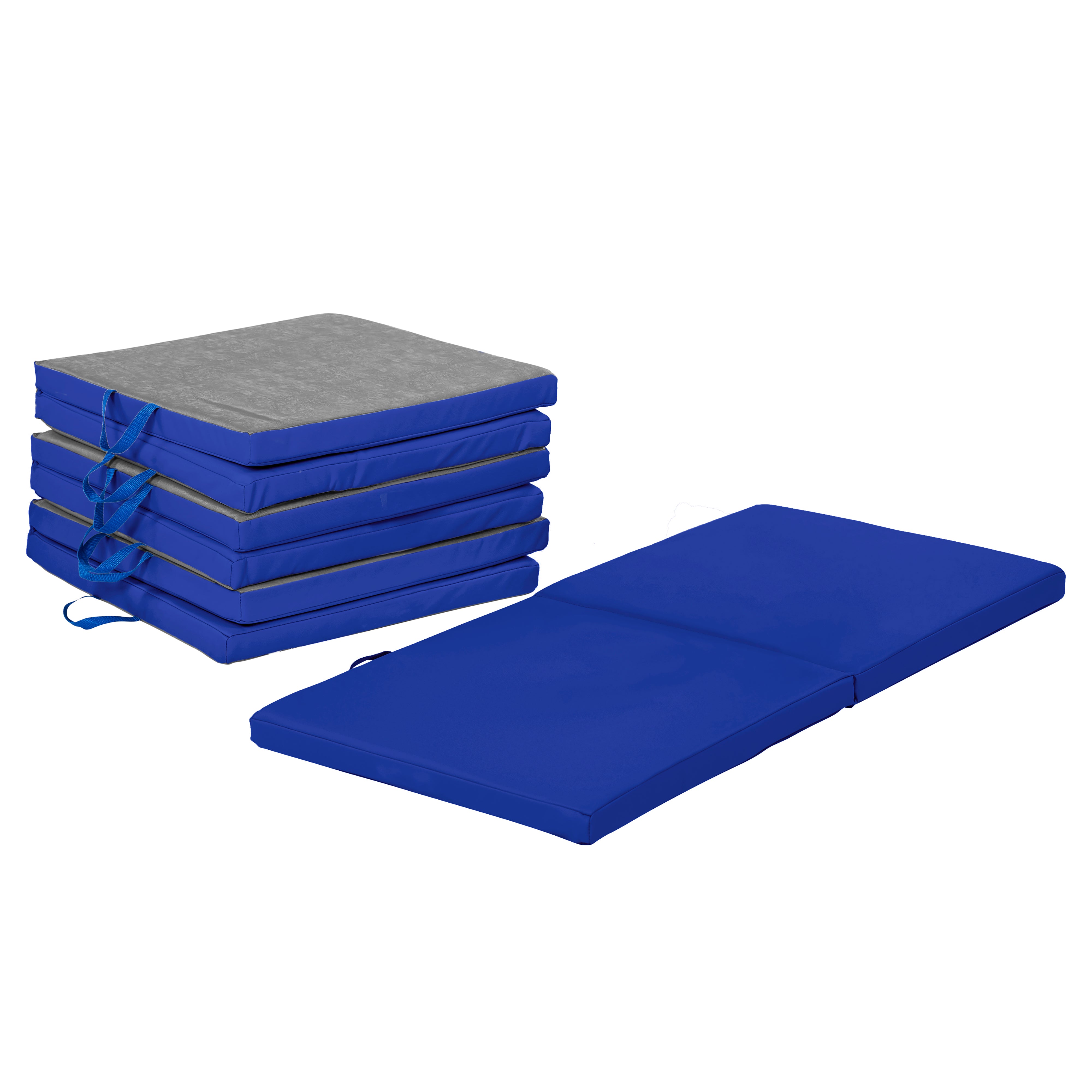 SoftScape Two-Fold Rest Mats, 4-Piece - Blue