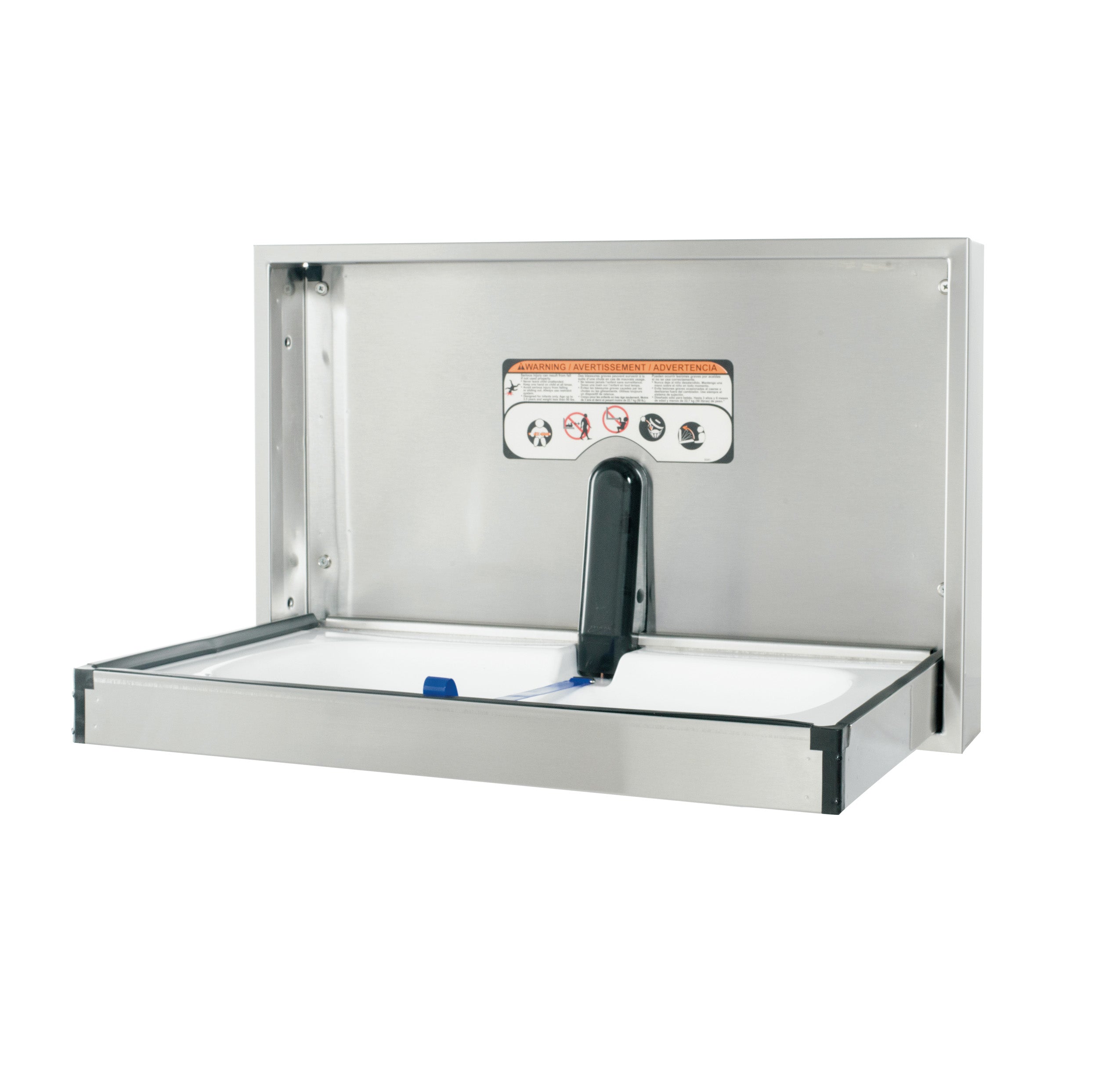 Summit Surface Mount Full Stainless Changing Station - Horizontal - Stainless Steel