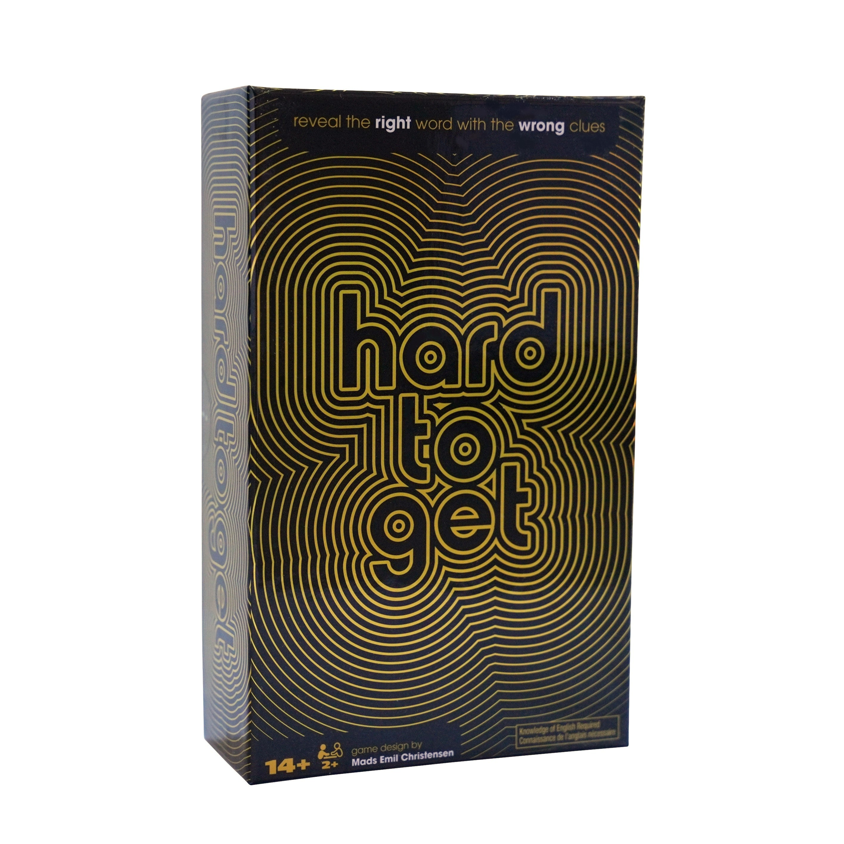Spin Master Games, Hard to Get, Find the Secret Word Clue Card Game with Hilarious & Challenging Prompts, Easy Indoor Activity, for Adults & Teens, 2-10 Players, Ages 14 & Up