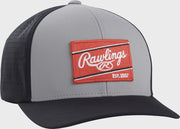 Rawlings Red Patch Hat Flex Fit - Small/Medium - Graphite/Black