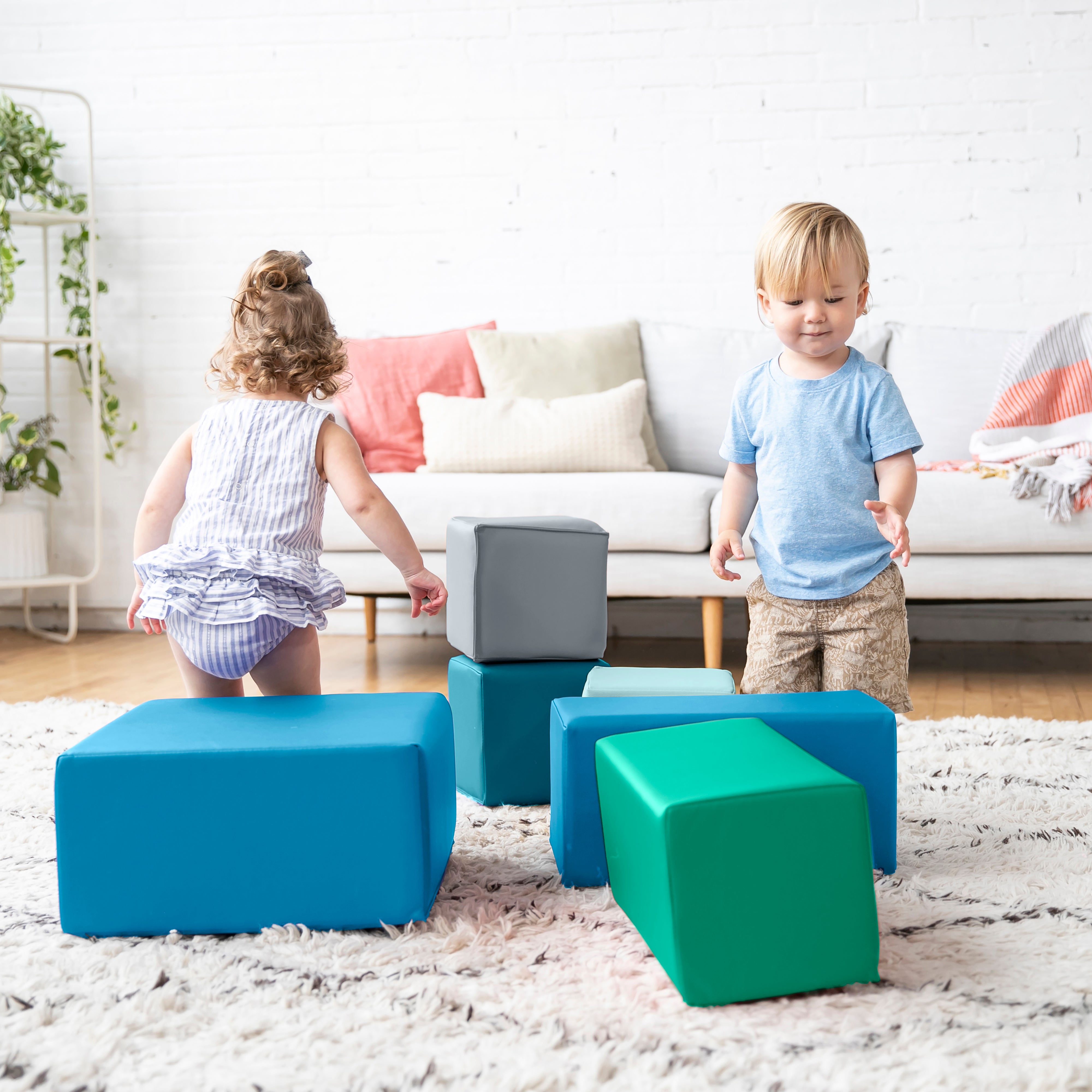 SoftZone Toddler Foam Blocks 7-Piece - Contemporary