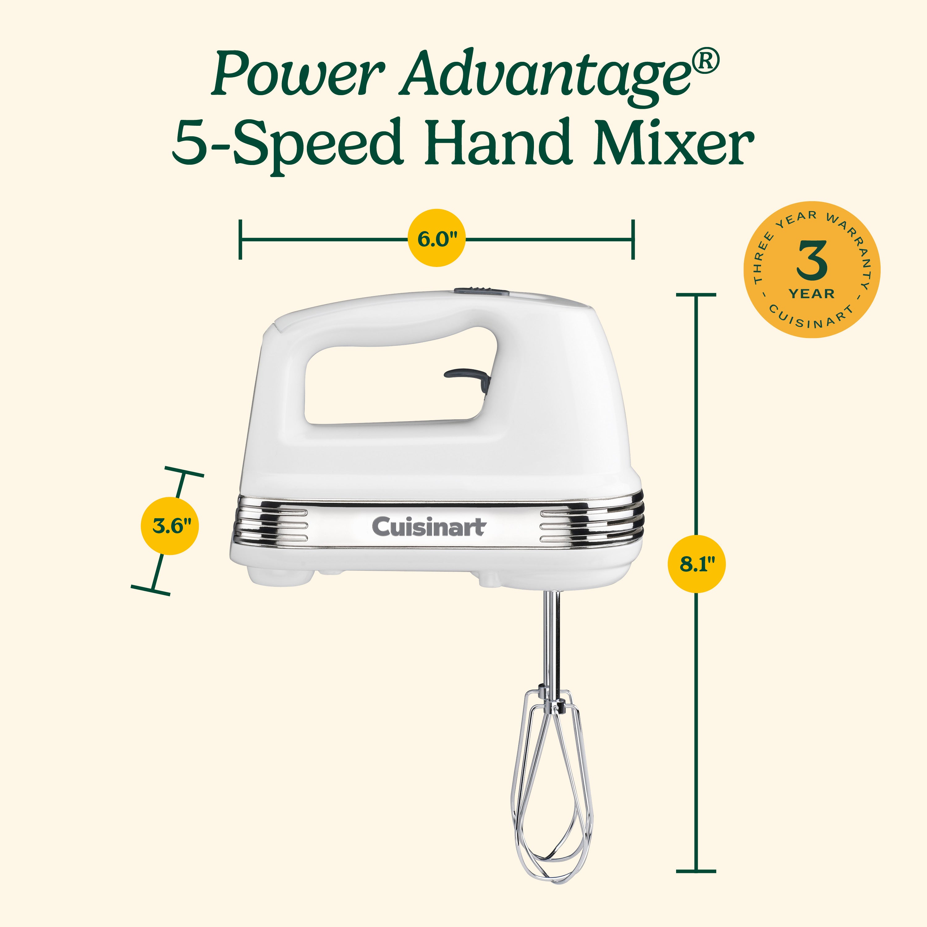 Power Advantage® 5 Speed Hand Mixer