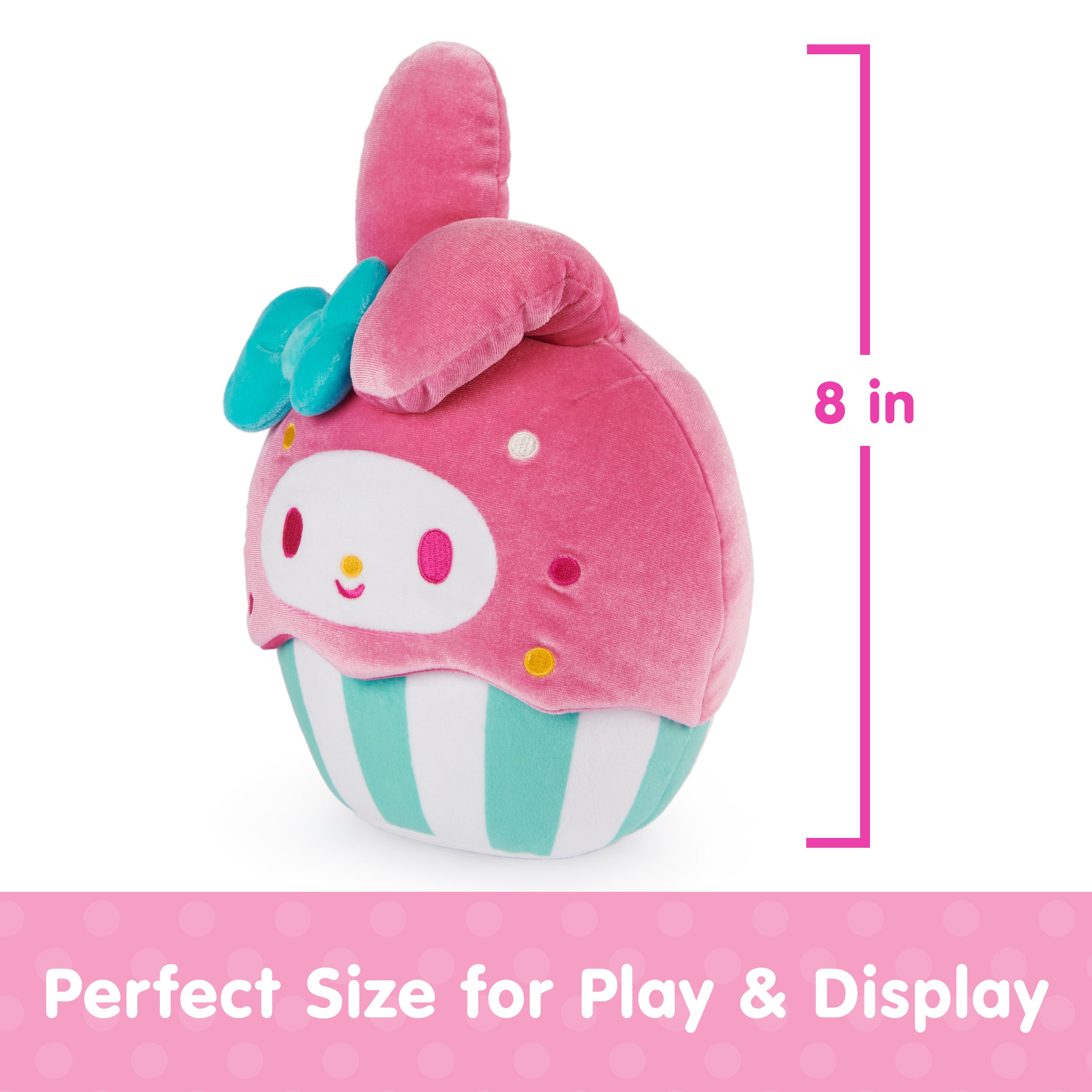 GUND Sanrio Hello Kitty and Friends My Melody Cupcake Plush, Stuffed Animal for Ages 1 and Up, Pink/White, 8”