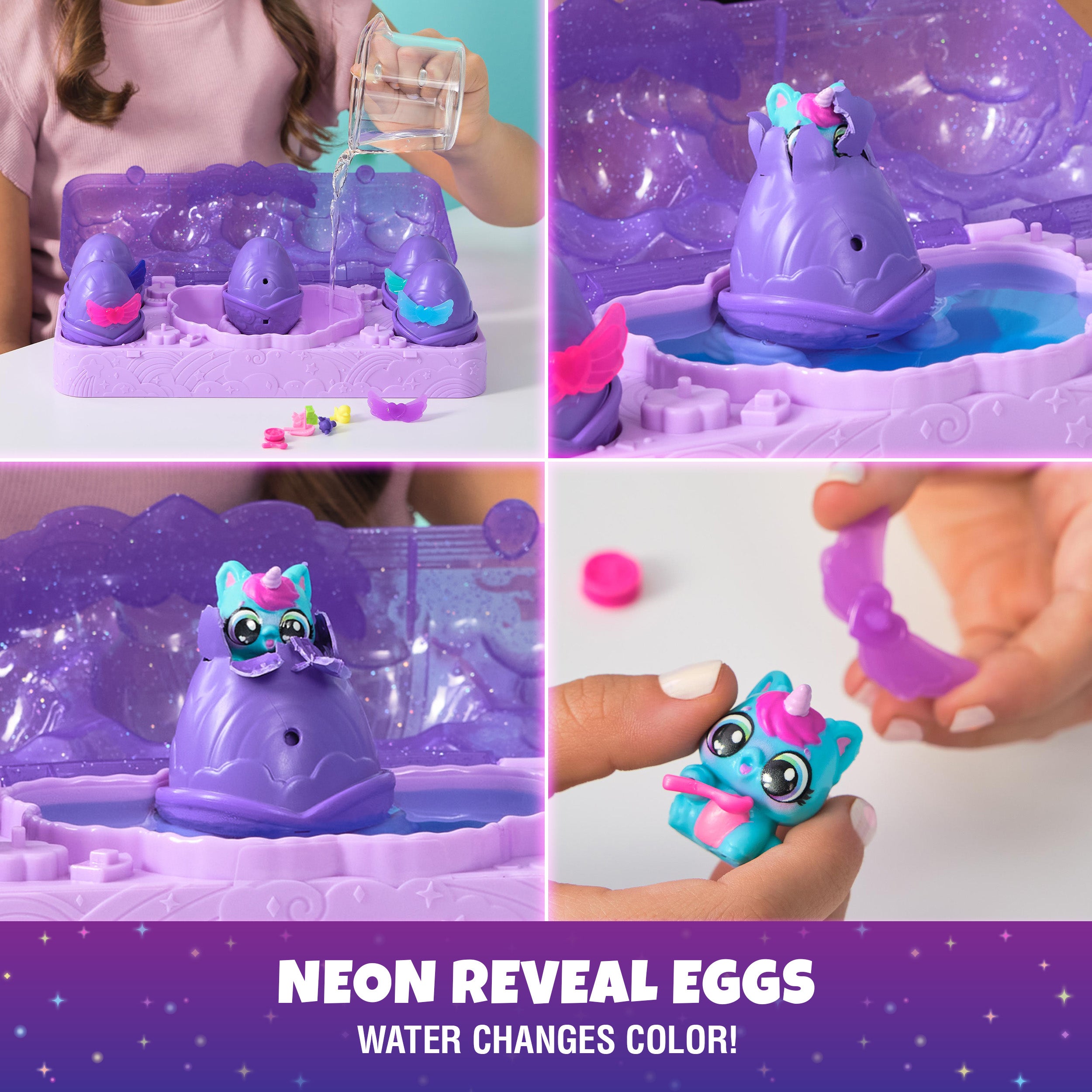 Hatchimals Alive, Neon Rainbow Egg Carton Toy with 5 Mini Figures in Color Reveal Eggs & 11 Accessories, Kids Toys for Girls & Boys Ages 3 and up