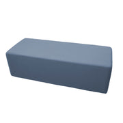 Outdoor 24" x 60" Rectangle Ottoman with Sunbrella®, 18" H - Canvas Haze