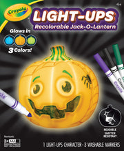 Crayola Light-Ups - Jack-O-Lantern, Light Up Pumpkin, Reusable Coloring Toy, Glow In The Dark, Halloween Gift, Ages 4, 5, 6, 7
