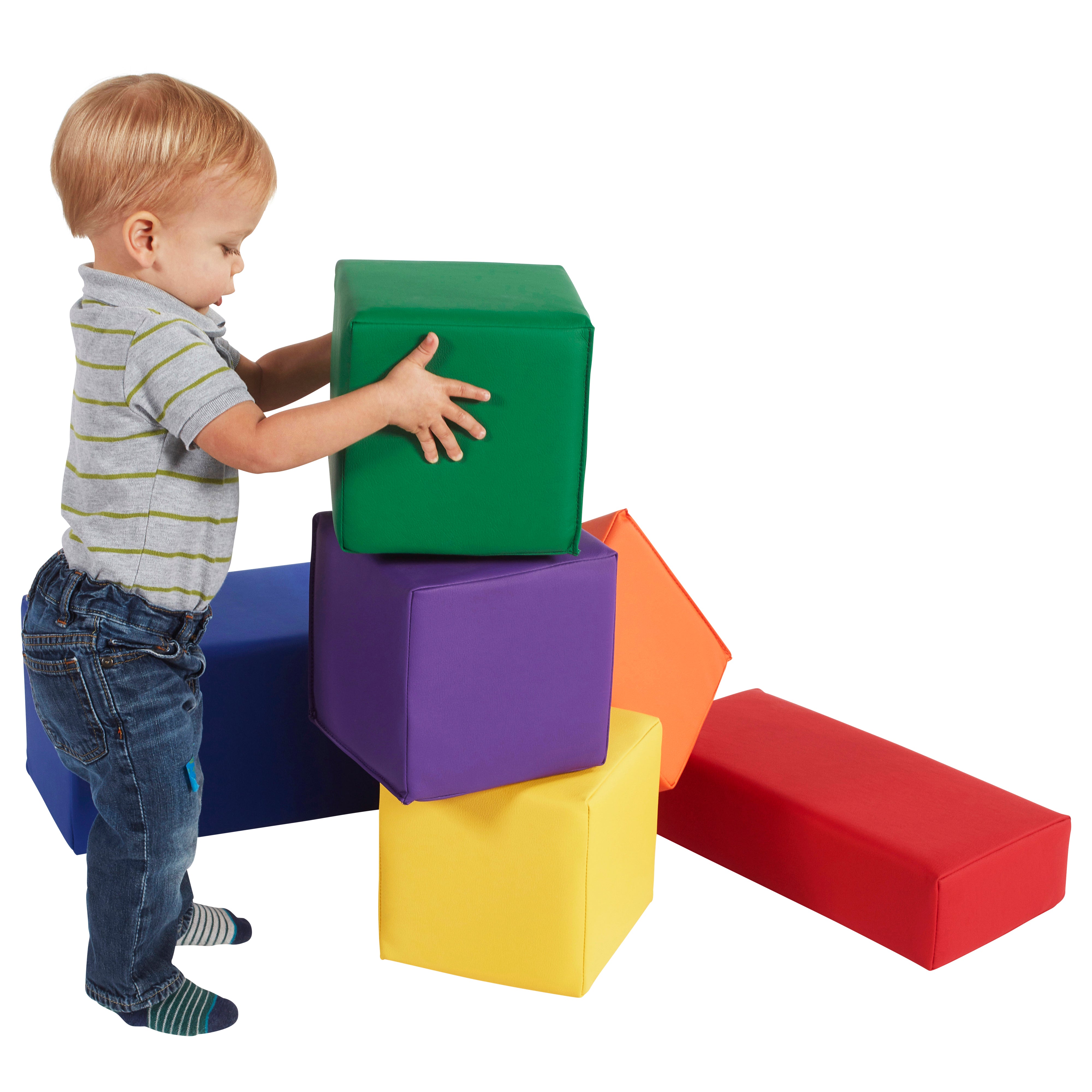 SoftScape Big Block Set, 6-Piece - Assorted