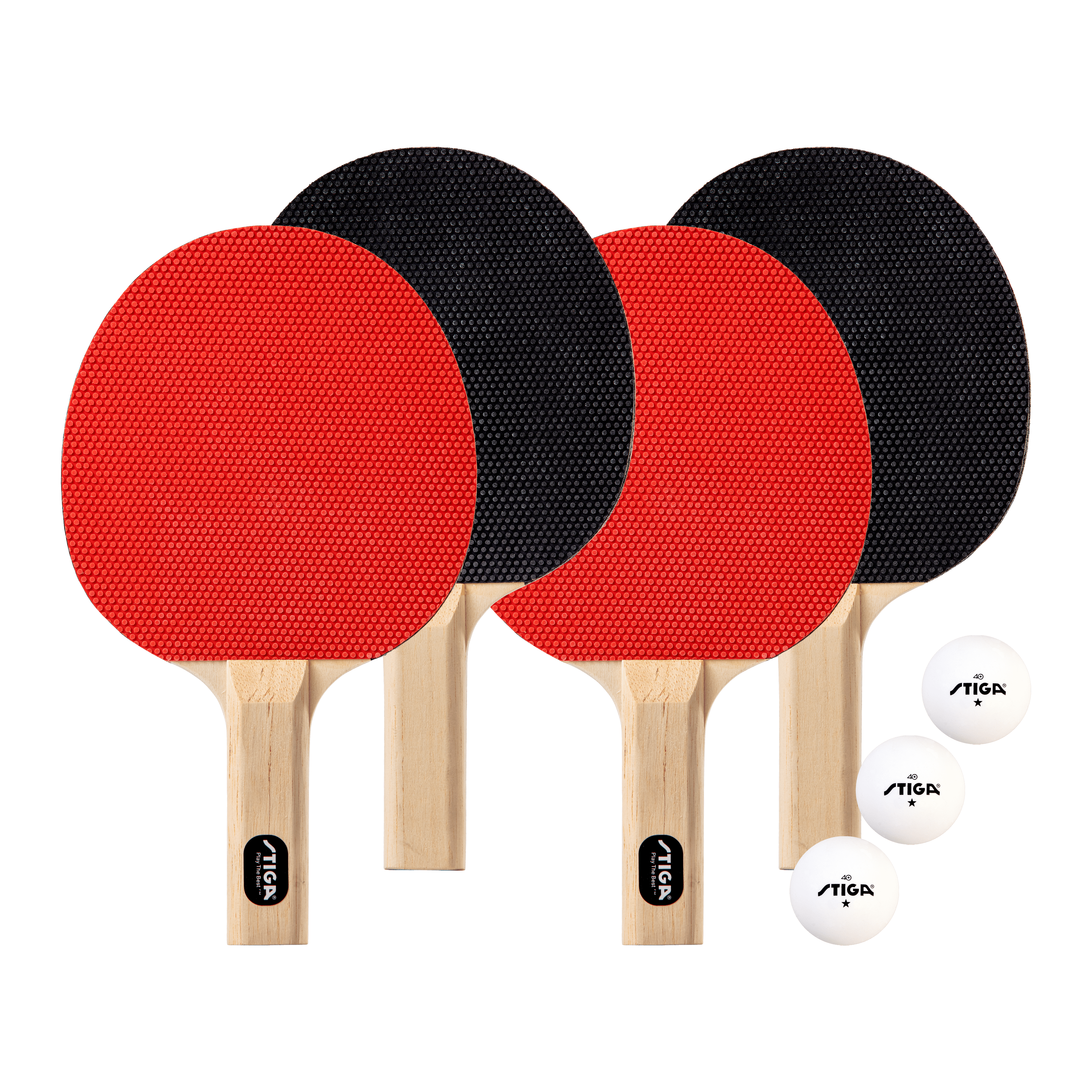 STIGA Classic 4 Player Table Tennis Racket Set