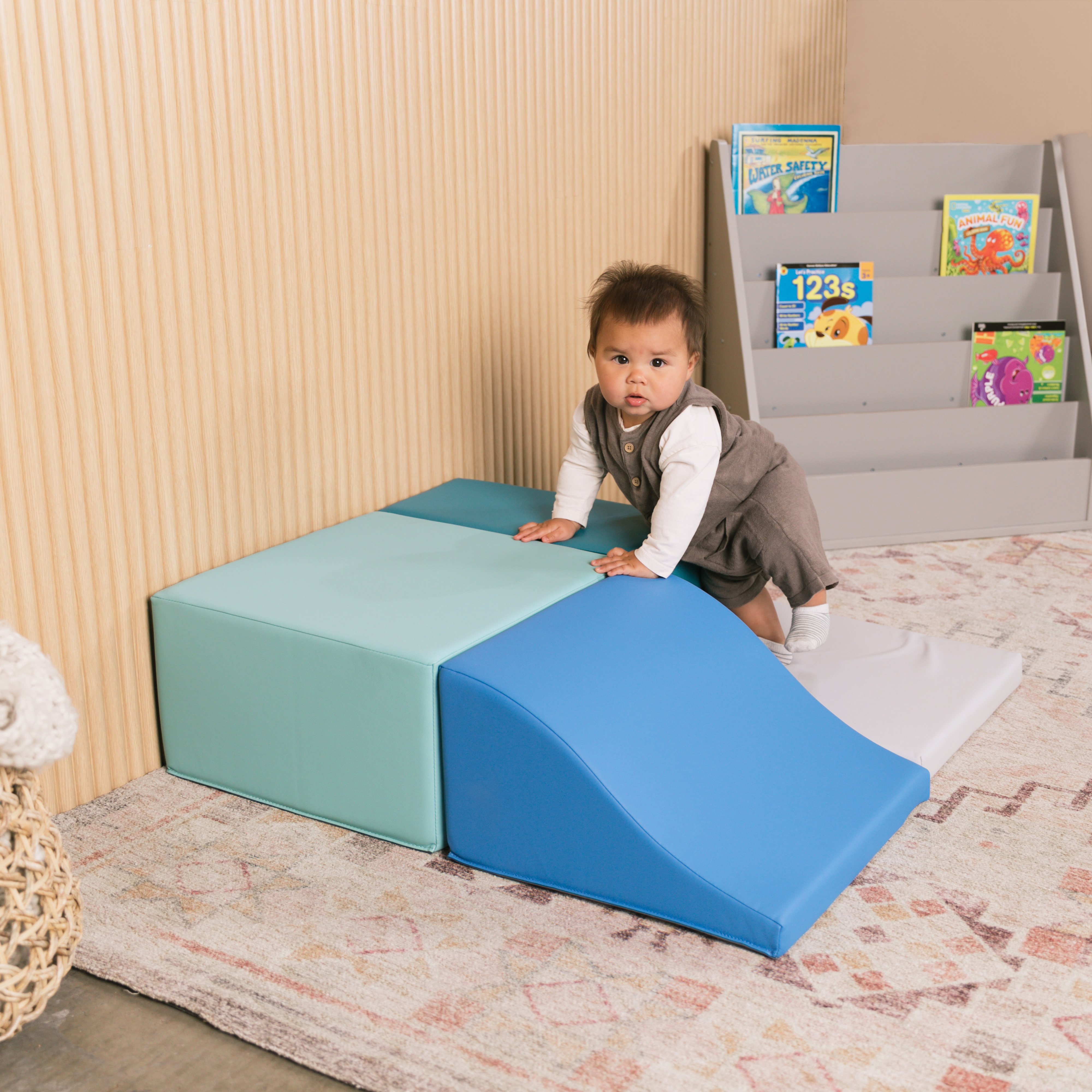SoftScape Square Toddler Corner Climber - Contemporary
