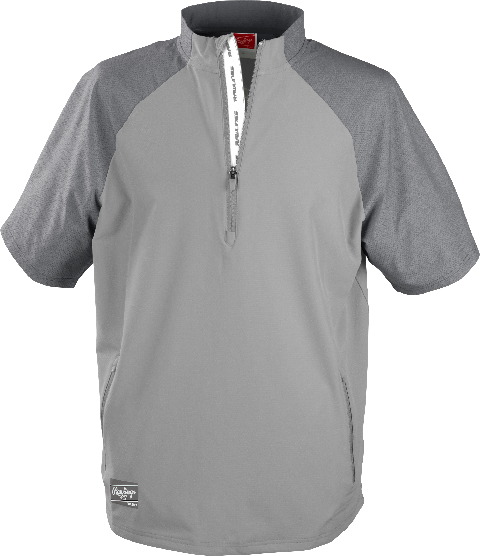 Rawlings Adult Colorsync Short Sleeve Cage Jacket - Small - Blue Gray