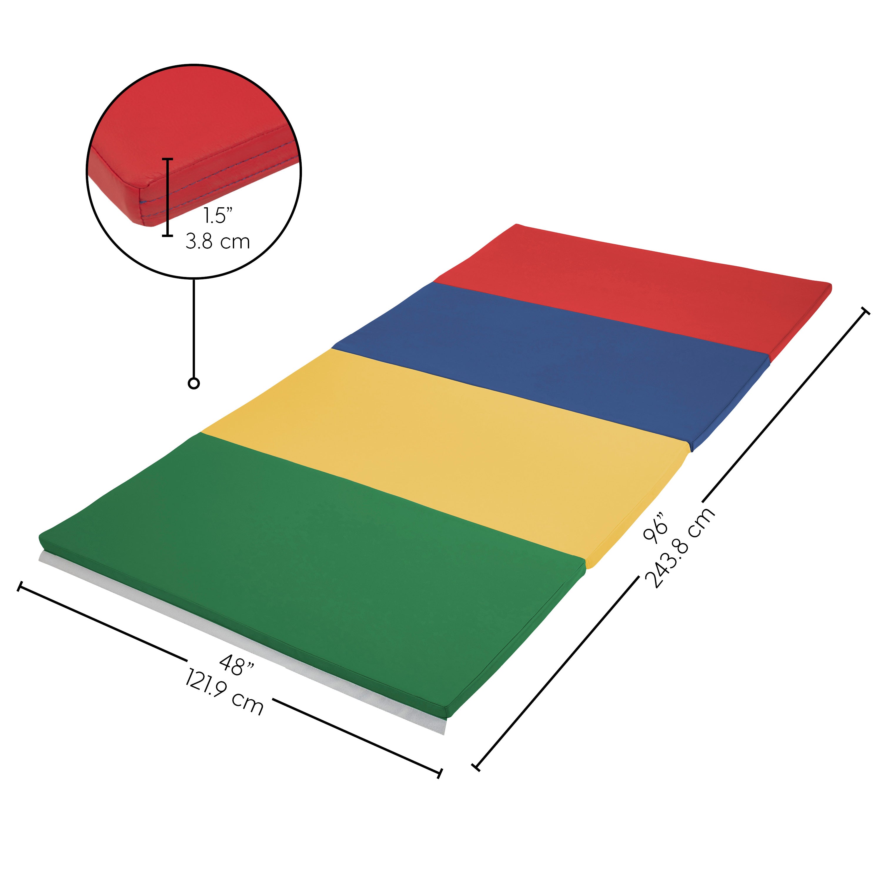 SoftScape 4ft x 8ft Runway Tumbling Mat - Assorted