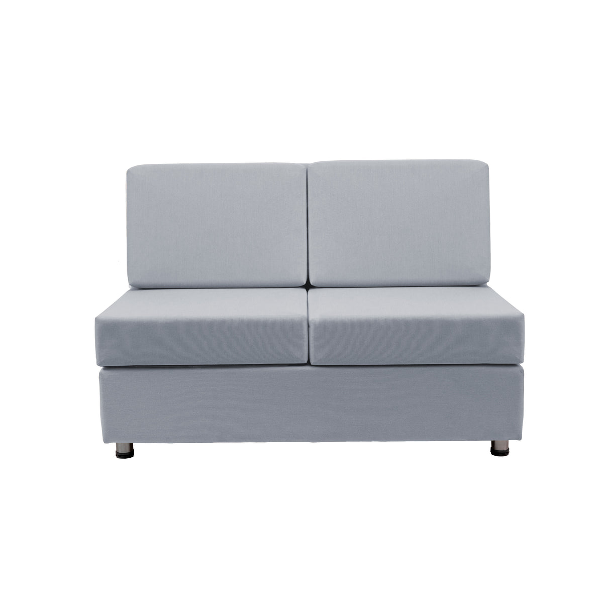 Outdoor Armless Sofa with Sunbrella - Canvas Granite