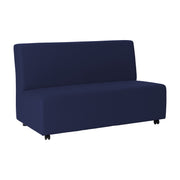 Pro Series Upholstered Armless Mobile Sofa - Navy
