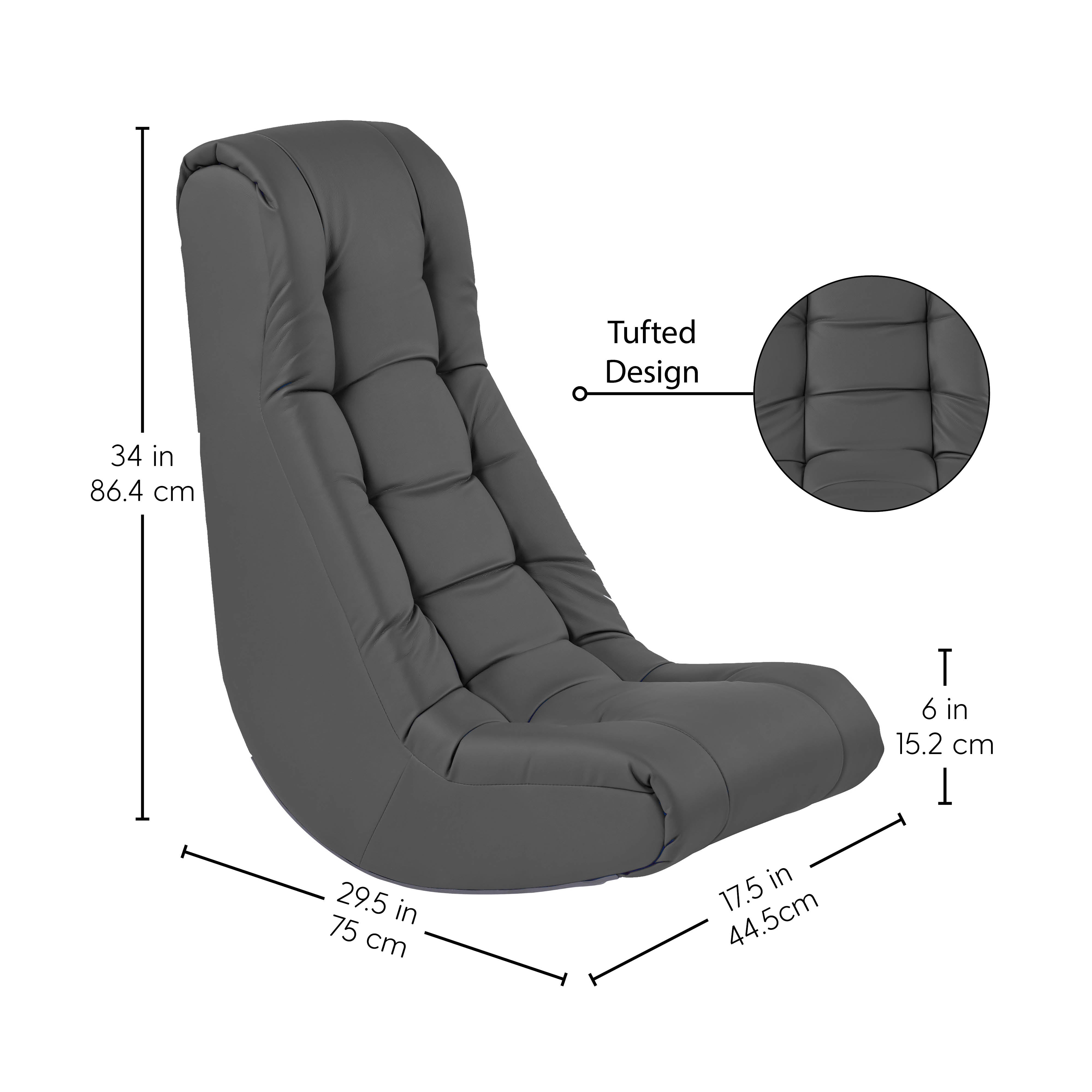 Tufted Soft Rocker - Dark Gray