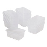 Scoop Front Storage Bins 20-Pack - Clear