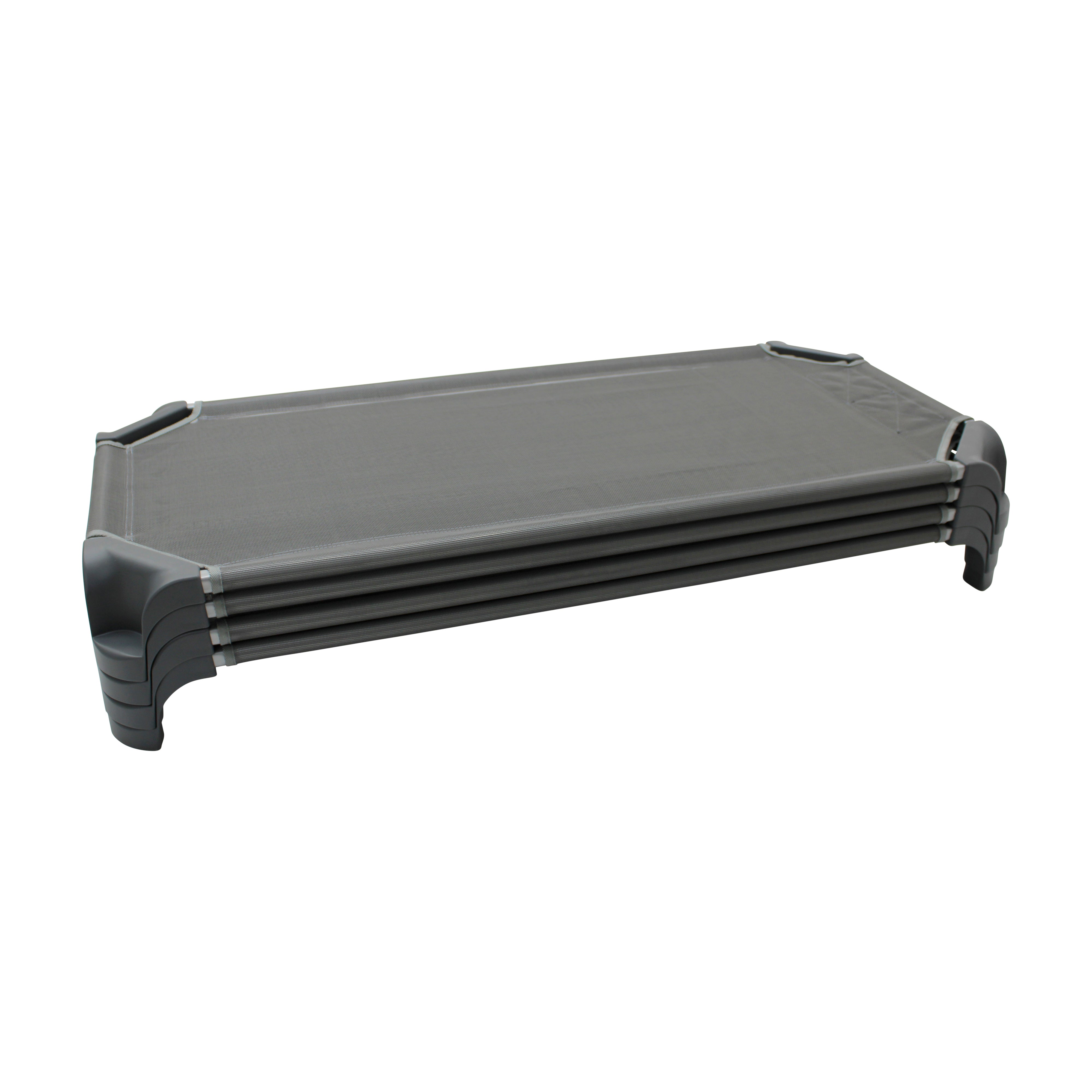 52" Standard Cot Assembled, 4-Piece - Gray