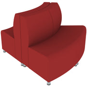 Pro Series Connect Edged Ripplet Seating, 3-Piece Set - Crimson