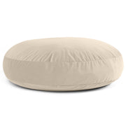 Jaxx 6 Foot Cocoon - 2-in-1 Convertible Bean Bag Bed & Large Bean Bag Chair for Adults, Premium Lush Velvet - Ivory