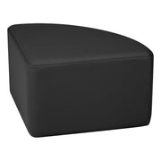 Pro Series Upholstered Pie Ottoman 12" Height - Black