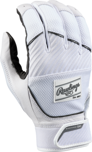 Rawlings Womens Workhorse Okc Fastpitch Softball Batting Gloves - Small - White