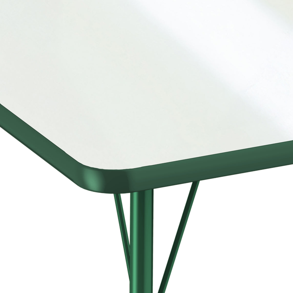30" x 72" Rectangle Dry-Erase Activity Table with Adjustable Standard Swivel Glide Legs - Whiteboard/Green