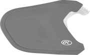Rawlings Mach Adjust Lhb Matte Jaw Guard  - Silver
