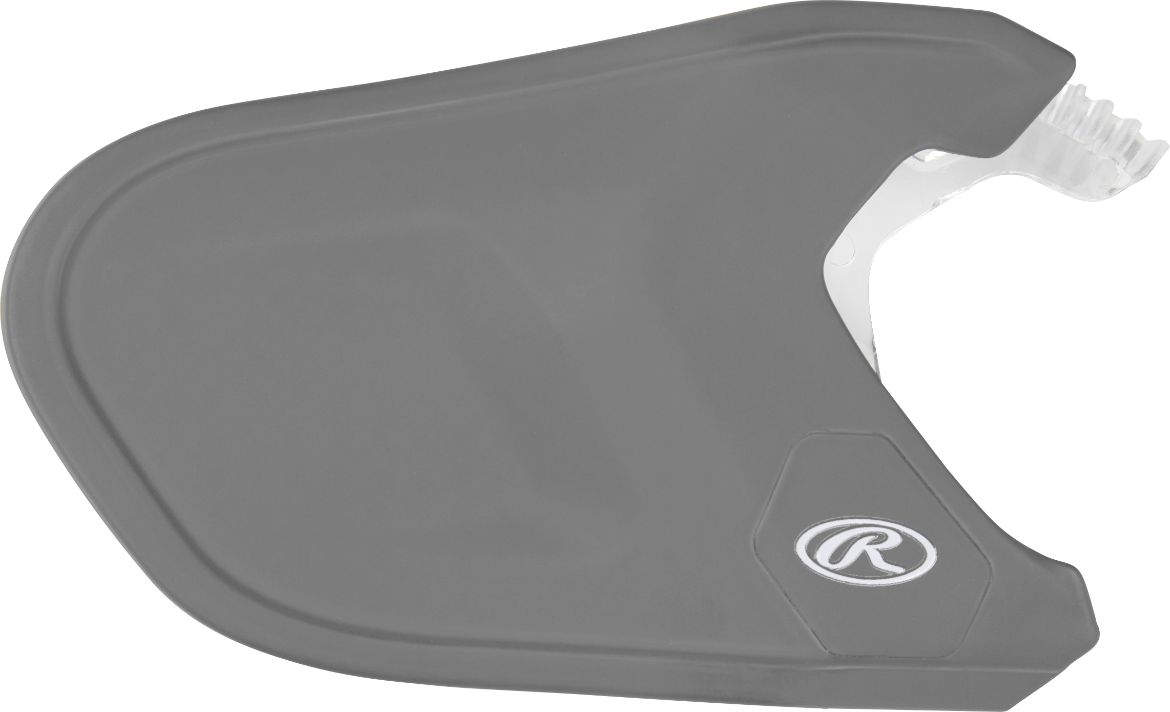 Rawlings Mach Adjust Lhb Matte Jaw Guard  - Silver