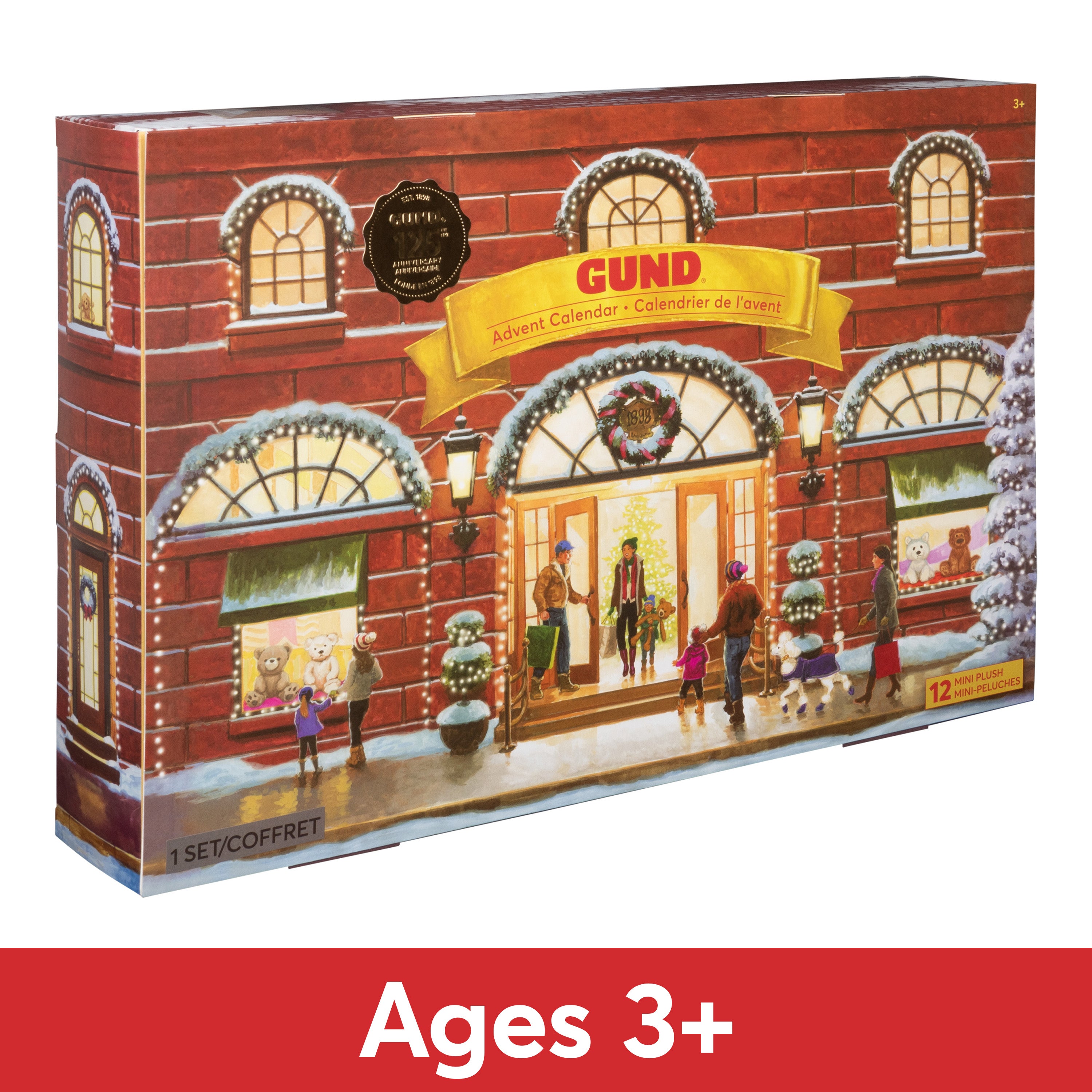 GUND 12-Day Surprise Plush Advent Calendar, Advent Calendar 2024, Holiday Gift for Ages 3 and Up, 18”