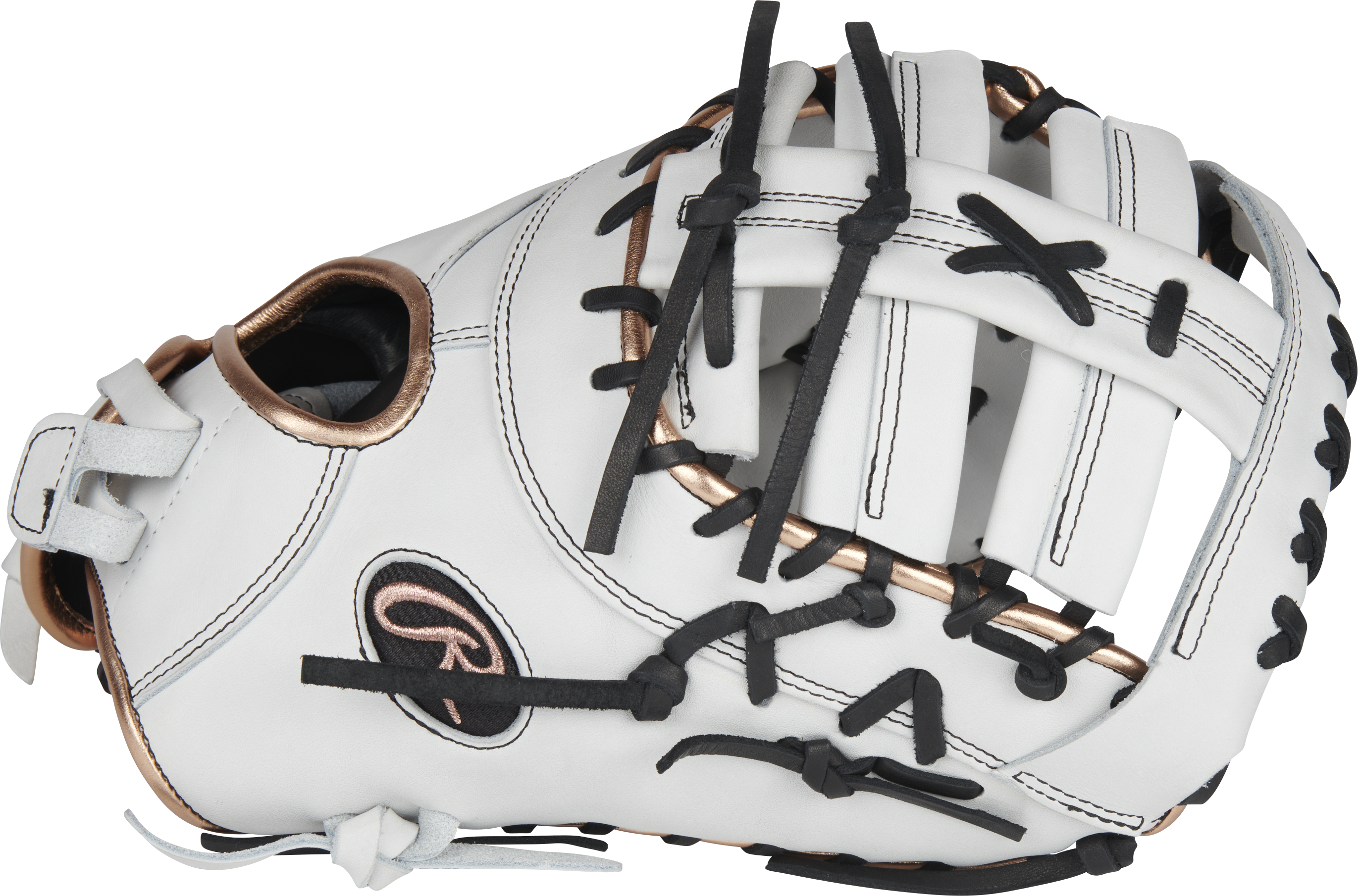 Rawlings Heart Of The Hide Series First Base Mitt 13-Inch Softball Glove - Right Hand Thrower - White