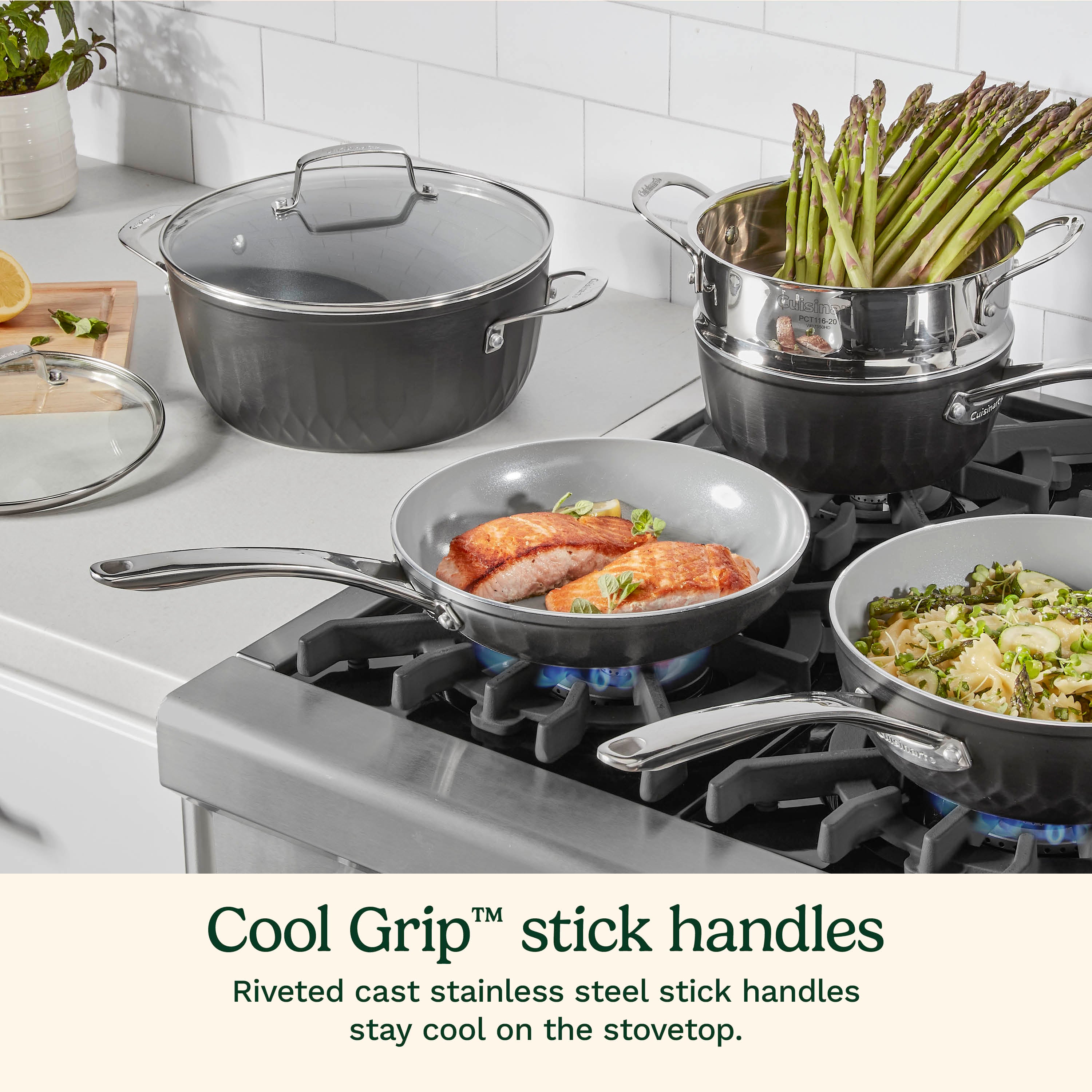 11-Pc Color Impressions Ceramic Nonstick Set