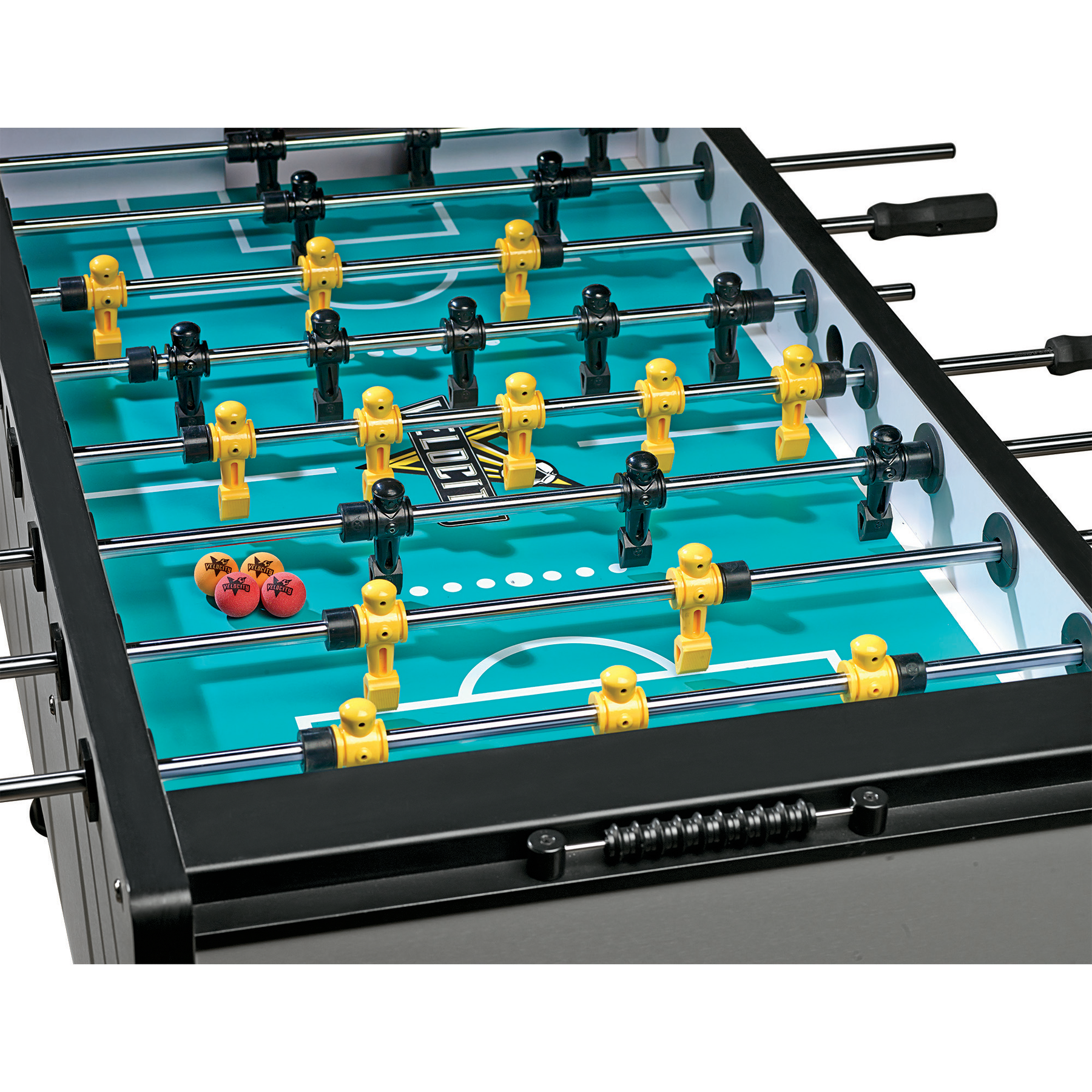 Velocity® by American Heritage®, 3 Goalie Foosball Table, Silver