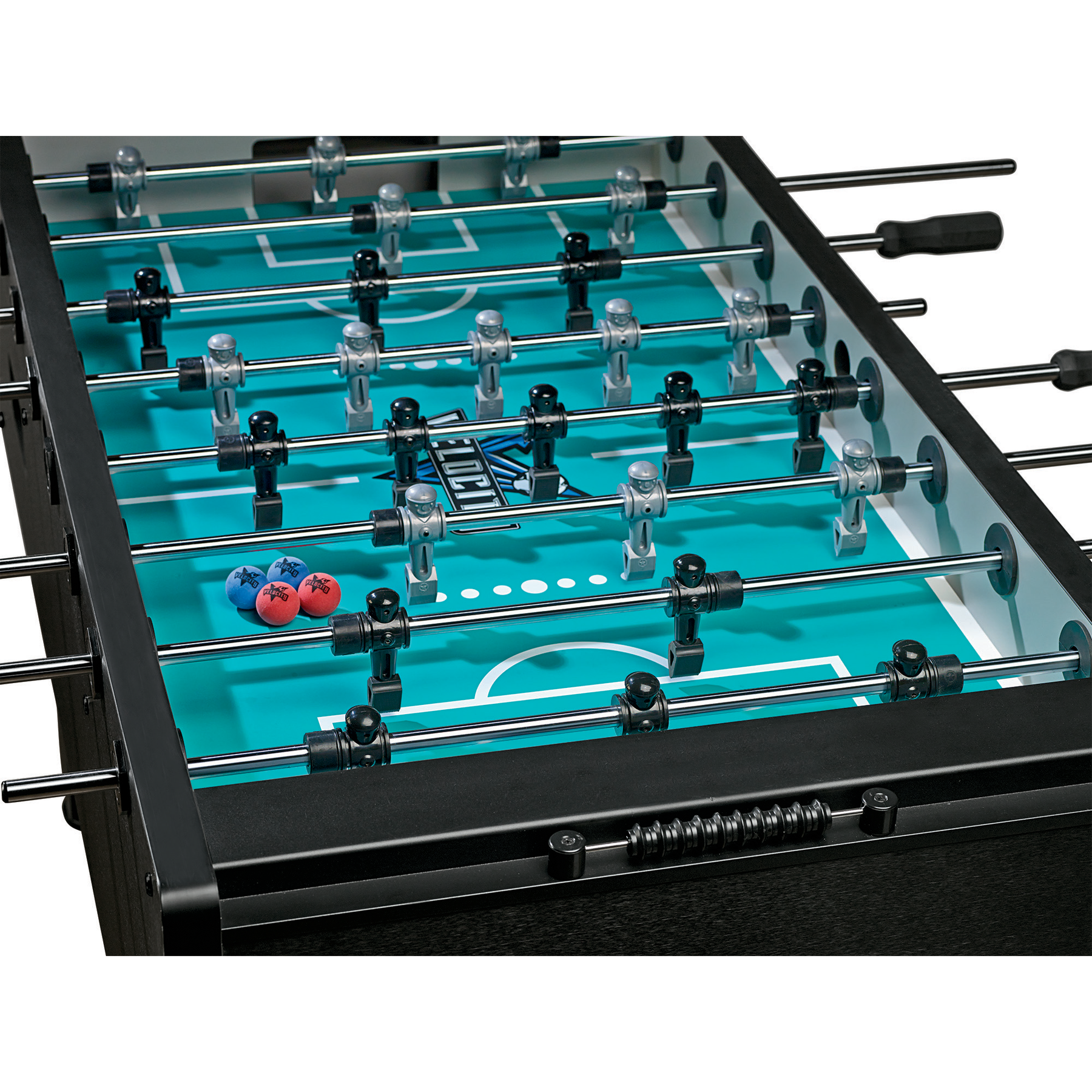 Velocity® by American Heritage®, 3 Goalie Foosball Table, Black