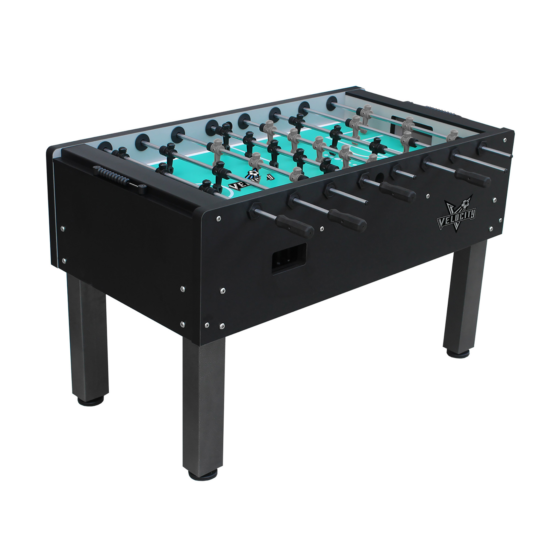 Velocity® by American Heritage®, 3 Goalie Foosball Table, Black