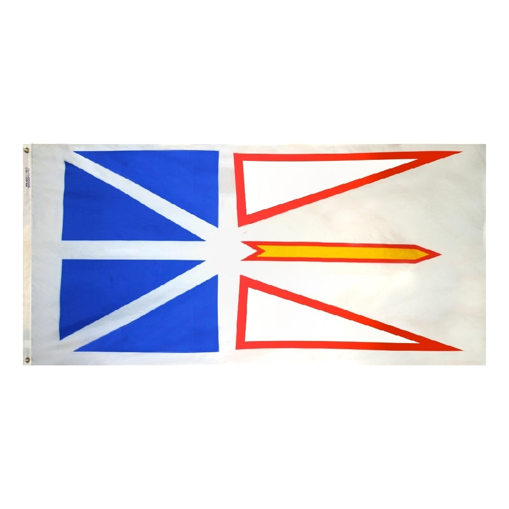 Newfoundland / labrador Canadian Province Flag 3x6 ft. Nylon SolarGuard Nyl-Glo 100% Made in USA