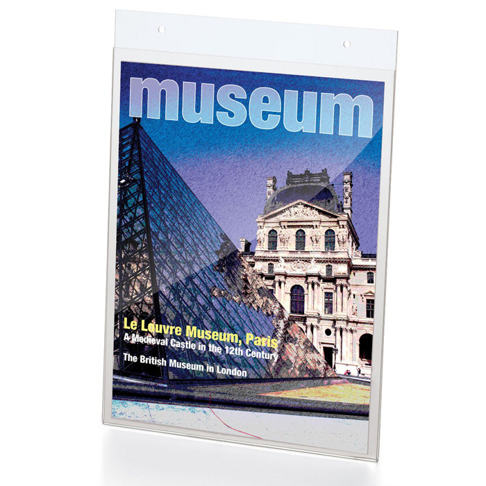 Sign Holder, Vertical Wall-Mount, 8 1/2"W x 11"H