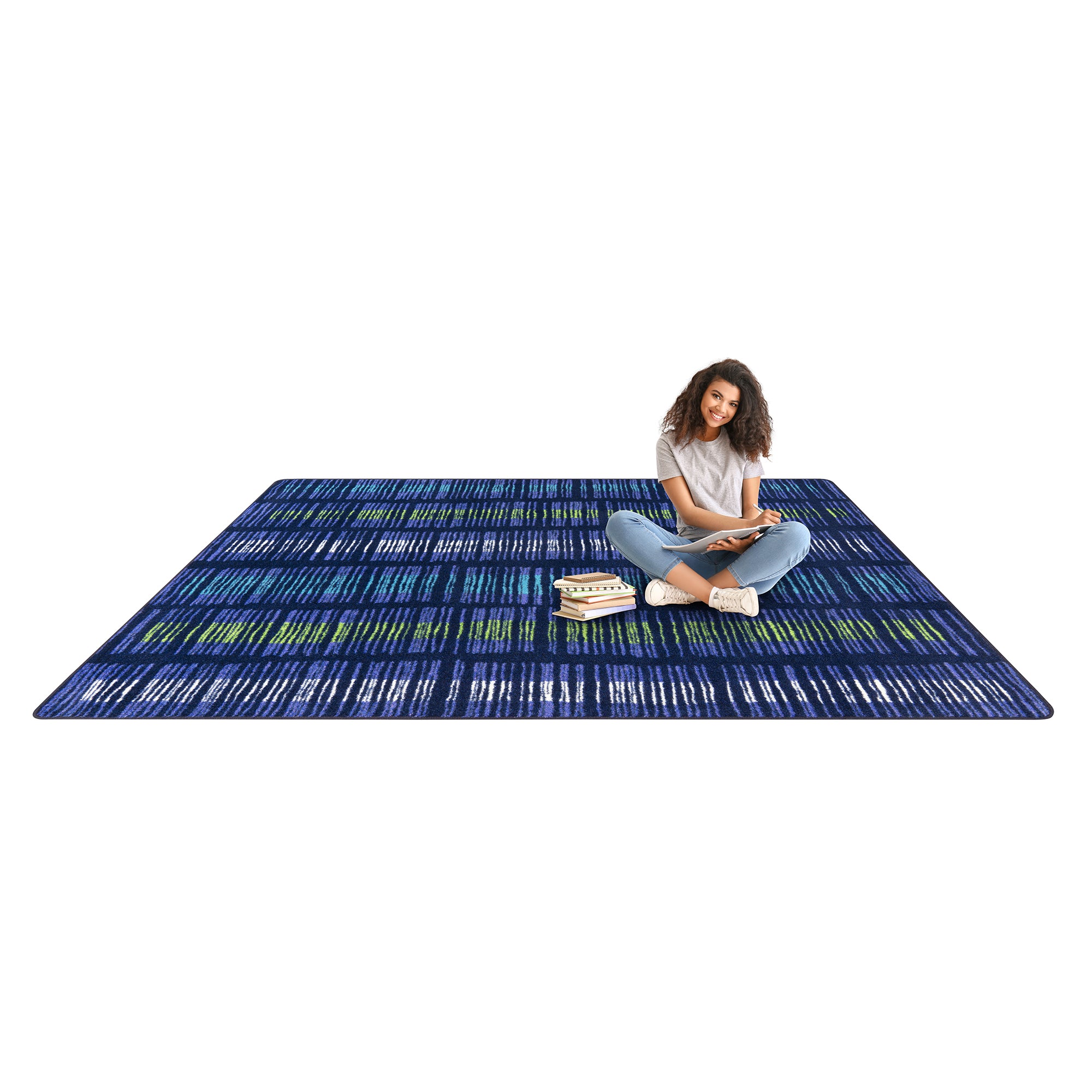 Verve 5'4" x 7'8" area rug in color Violet