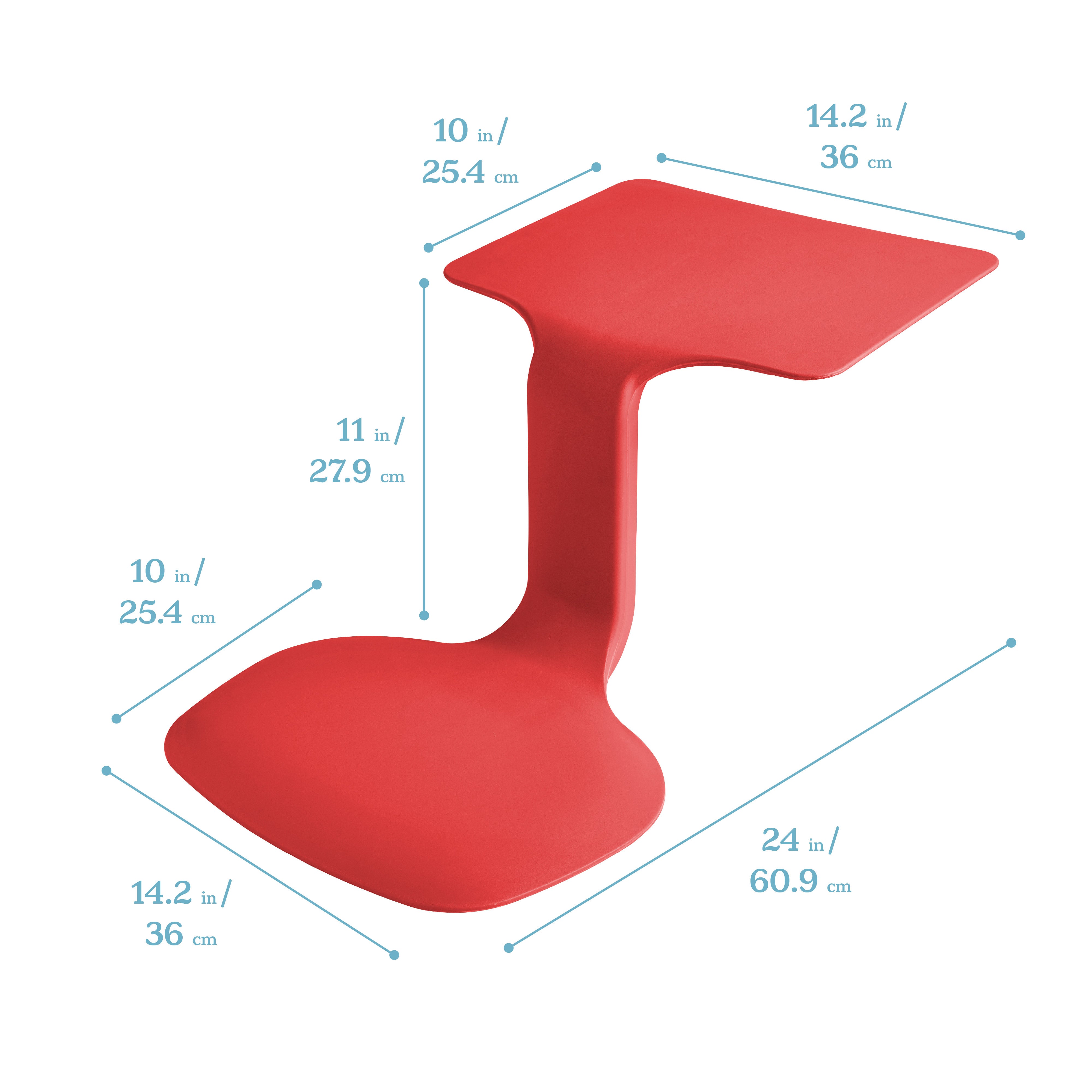 The Surf Portable Lap Desk 10-Pack - Red