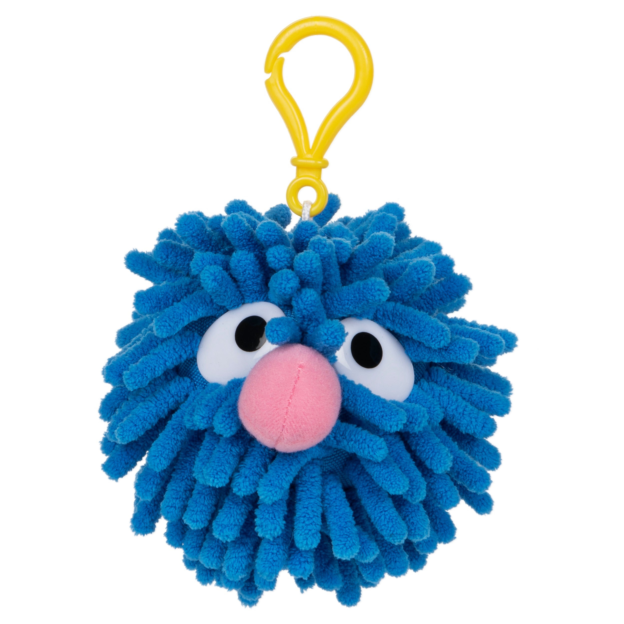 GUND Sesame Street Grover Fuzzy Pom Backpack Clip, 2.5"
