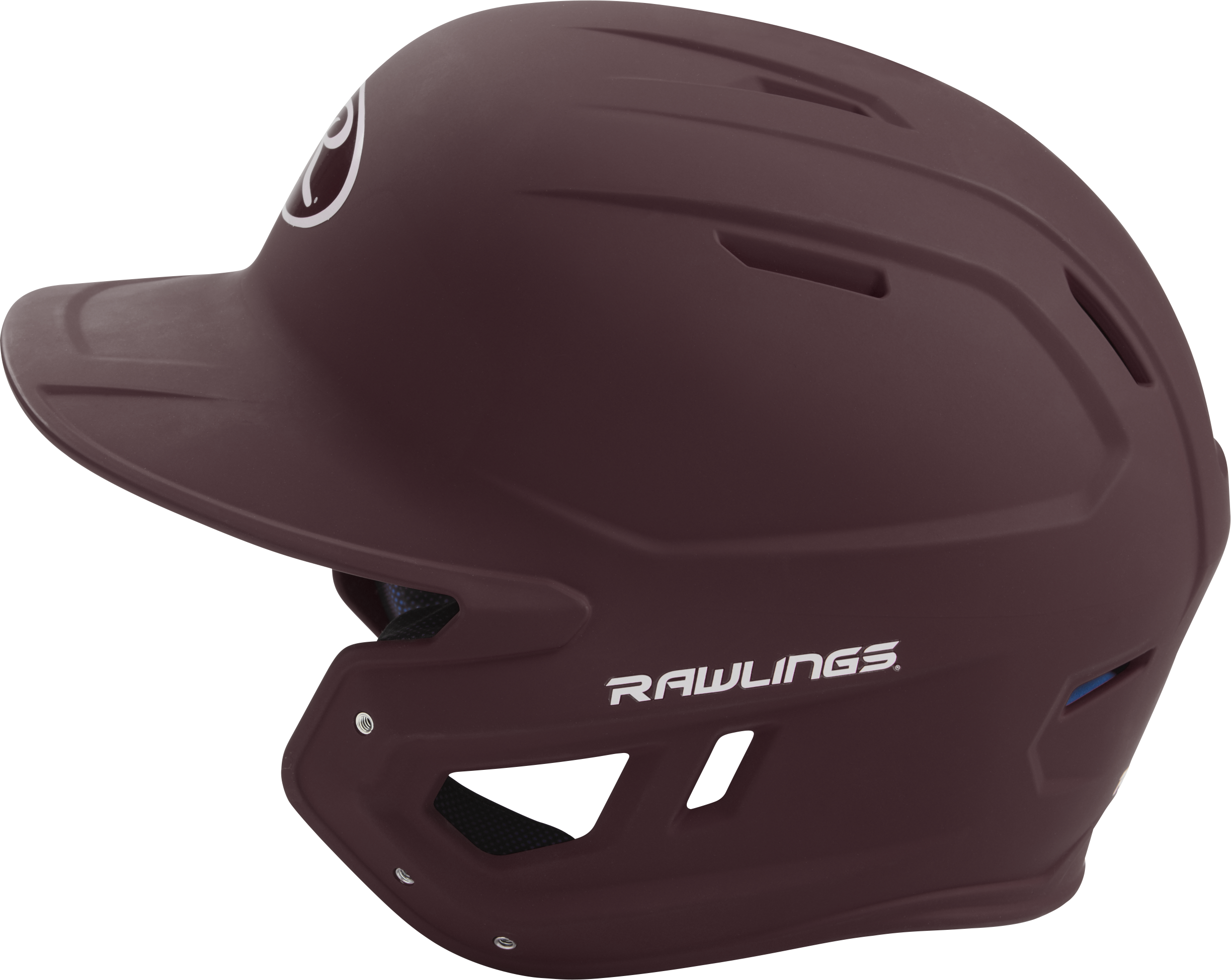 Rawlings Mach Matte Senior Baseball Helmet - Maroon
