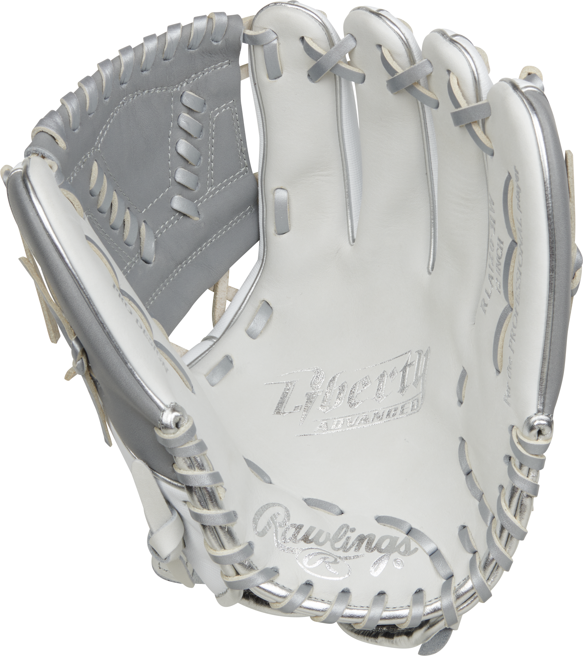 Rawlings Liberty Advanced 12-Inch Sofball Glove  - Right Hand Thrower - White/White Speedshell