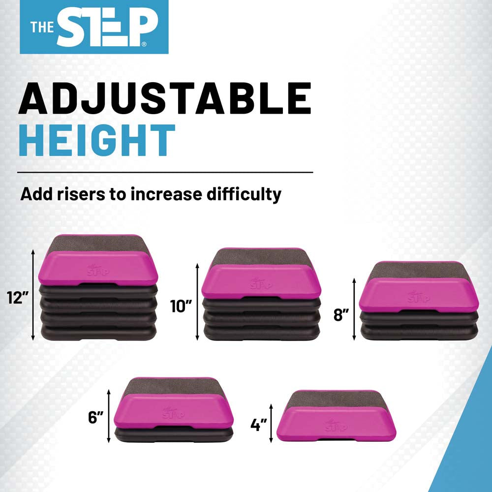 The High Step (Pink Platform And (4) Black Risers) New