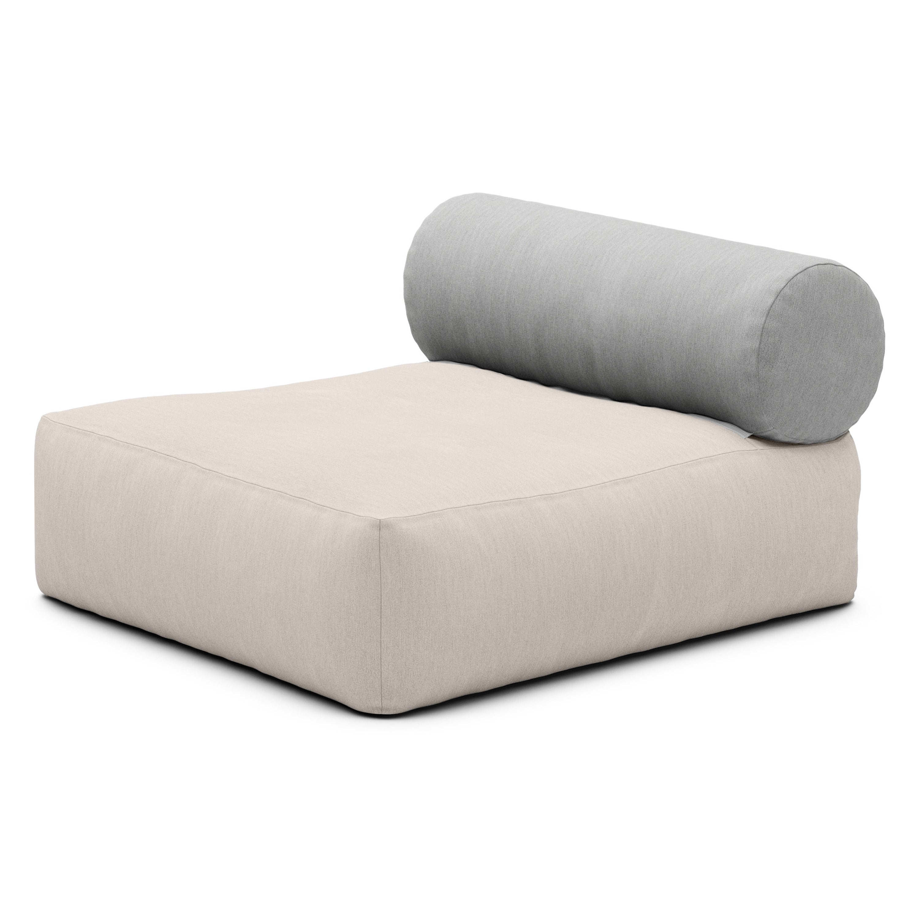 Jaxx Tybee Large Outdoor Lounge w/ Bolster - Sunbrella Flax