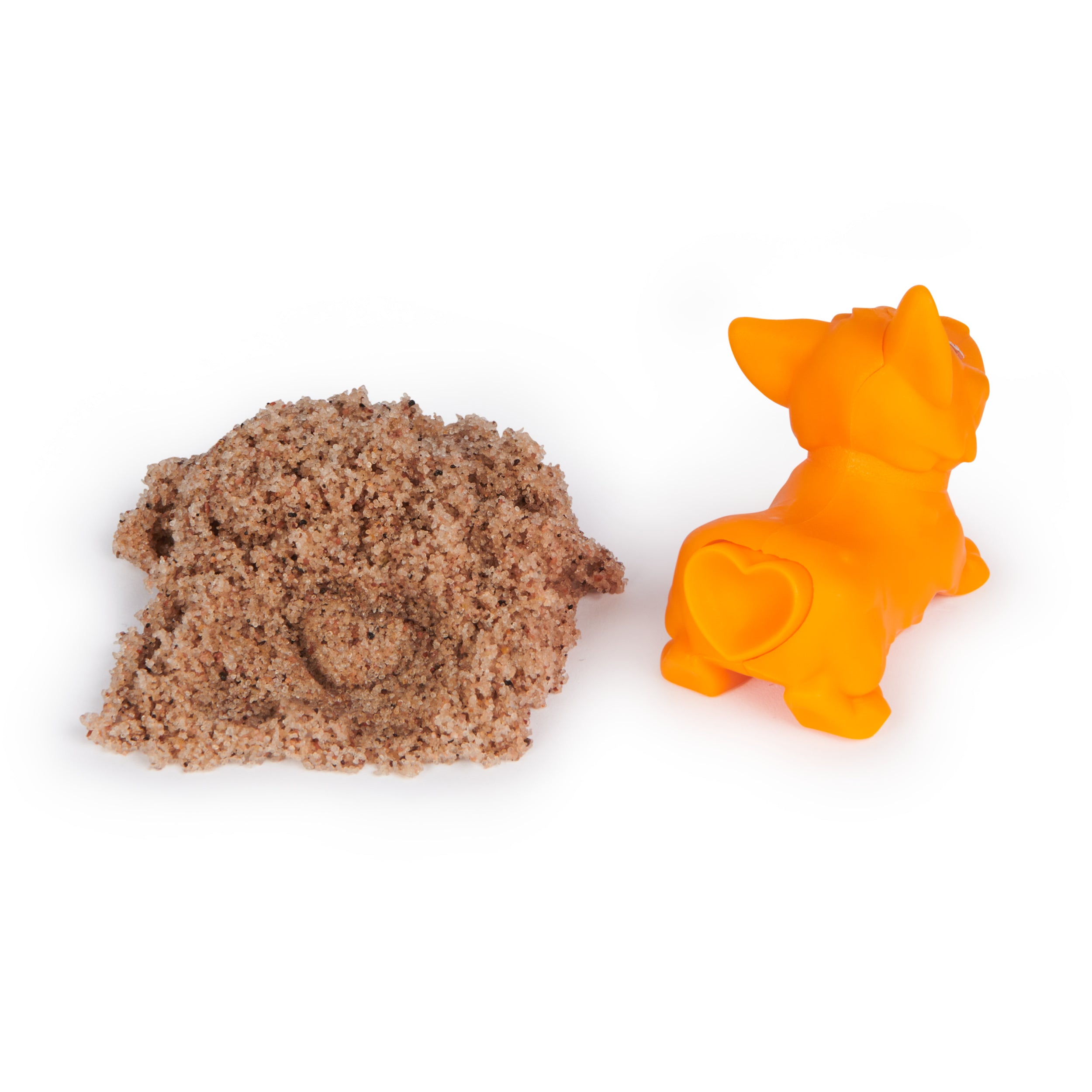 Kinetic Sand, Doggie Dig with Surprise Multipurpose Dog Tool, 6oz Beach Sand and Play Sand Storage Styles May Vary, Sensory Toys for Kids
