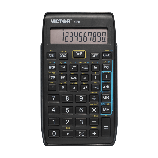 10 Digit Compact Scientific Calculator with Hinged Folding Cover