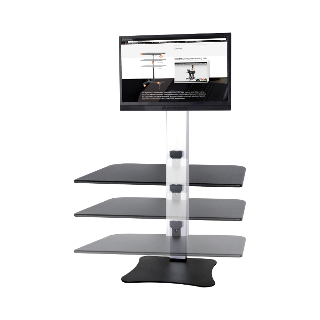 High Rise™ Single Monitor Electric Sit Stand Desk Converter