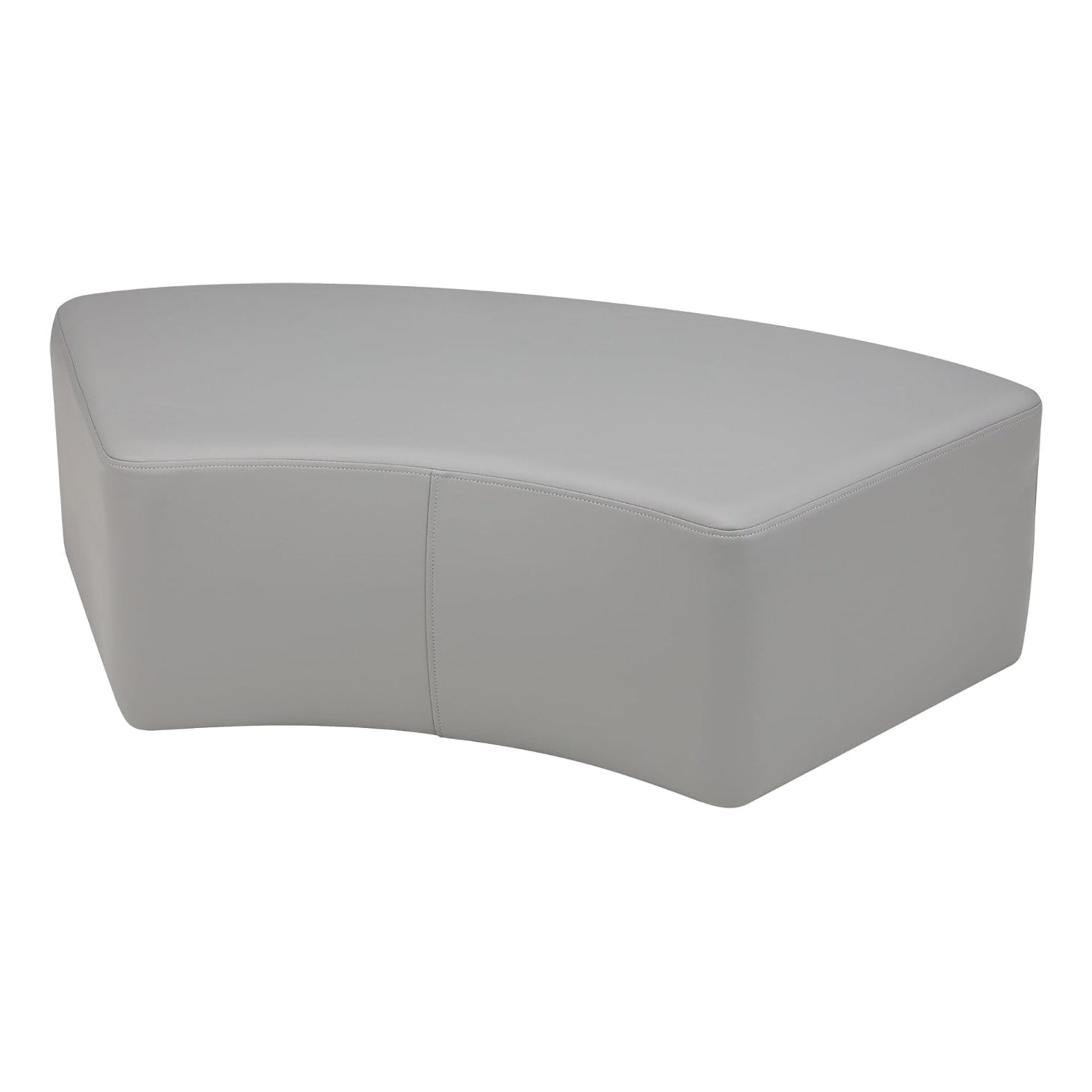 Pro Series Upholstered S Curve Ottoman 12" Height - Gray