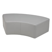 Pro Series Upholstered S Curve Ottoman 12" Height - Gray