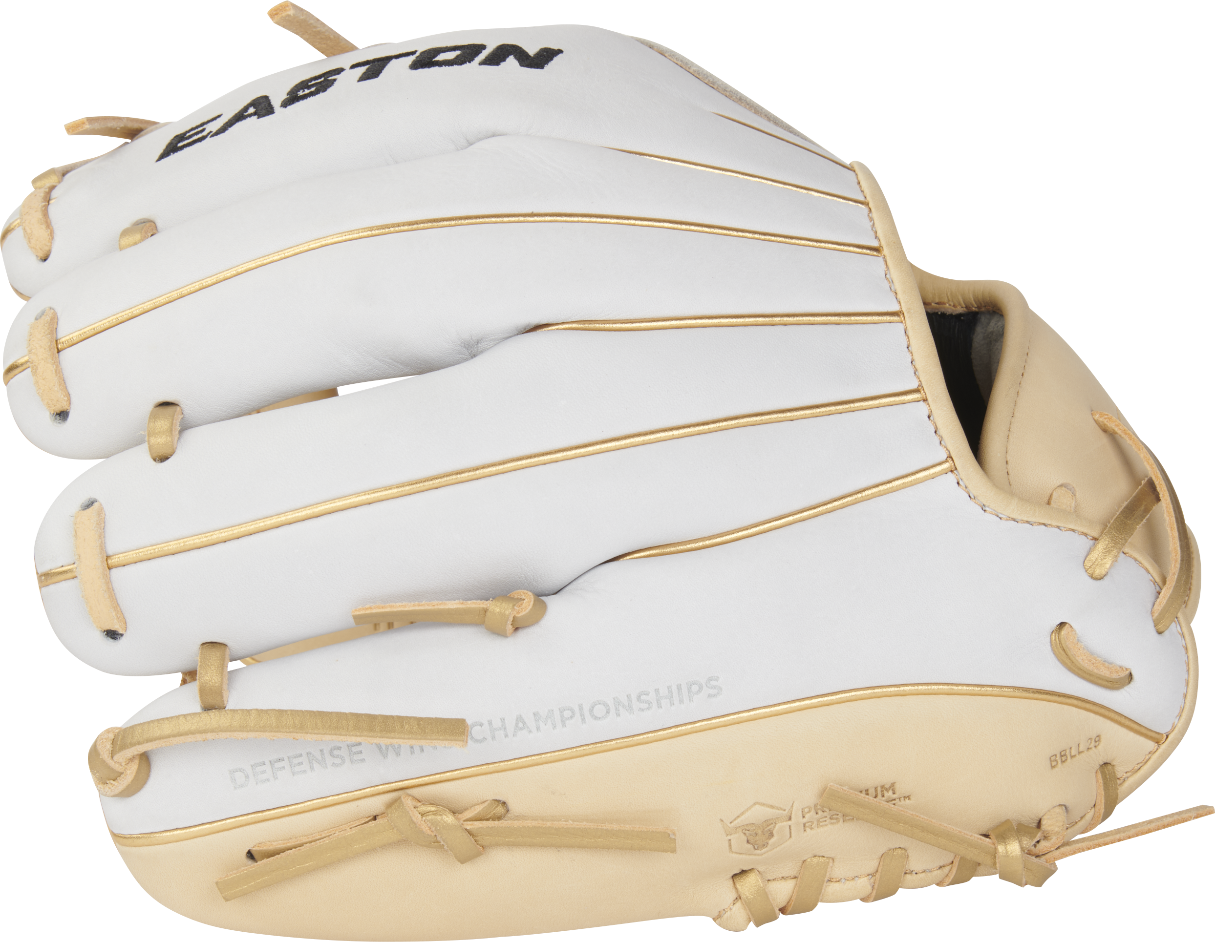 Easton Professional Collections Signature Series Morgan Stuart 11.5-Inch Softball Glove  - Right Hand Thrower - Camel/White