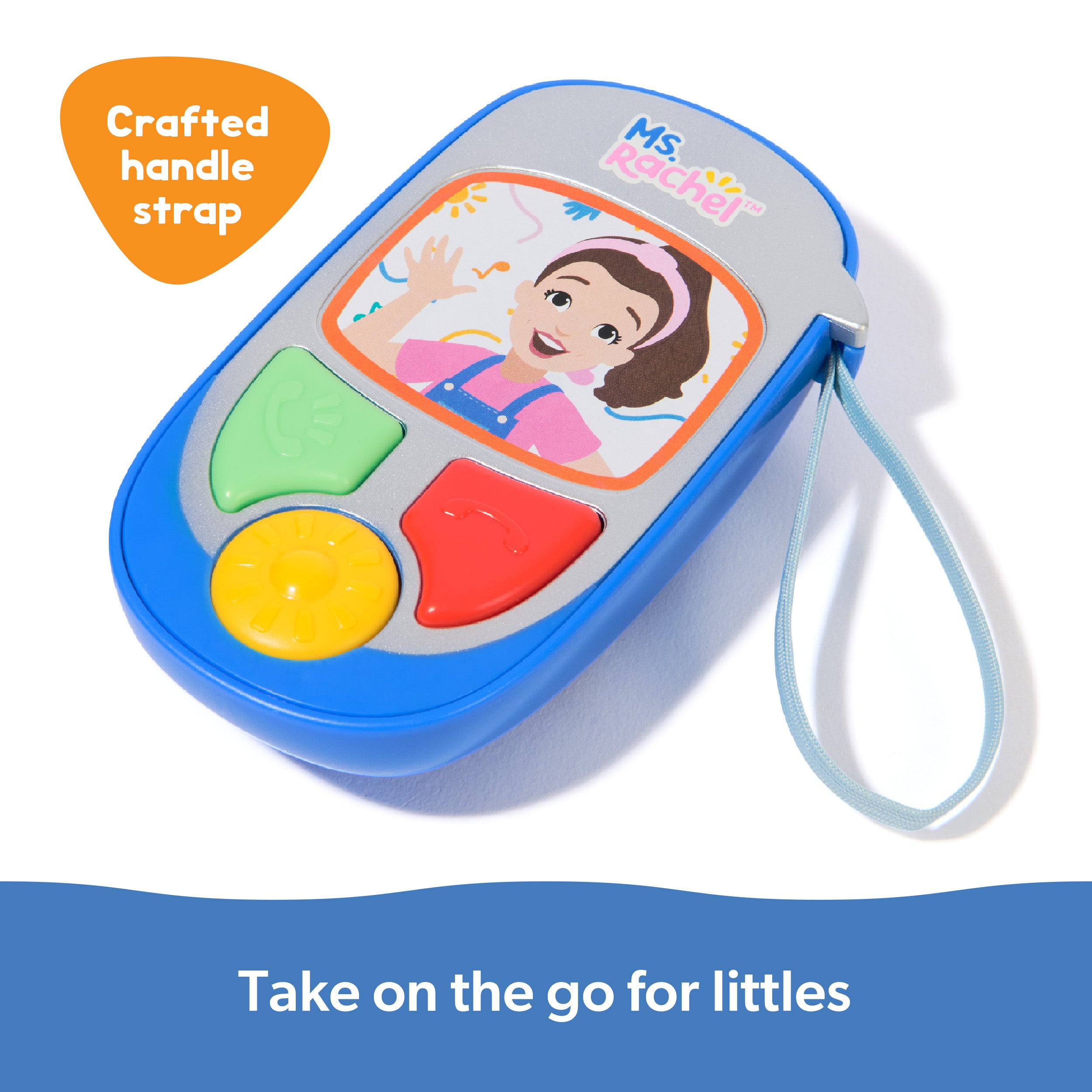 Ms. Rachel Official Electronic Talk with Me Learning Phone with Conversational Phrases, Educational Toys & Toddler Toys for Girls & Boys Ages 1-3+