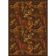 Virtuoso 7'8" x 10'9" area rug in color Brown